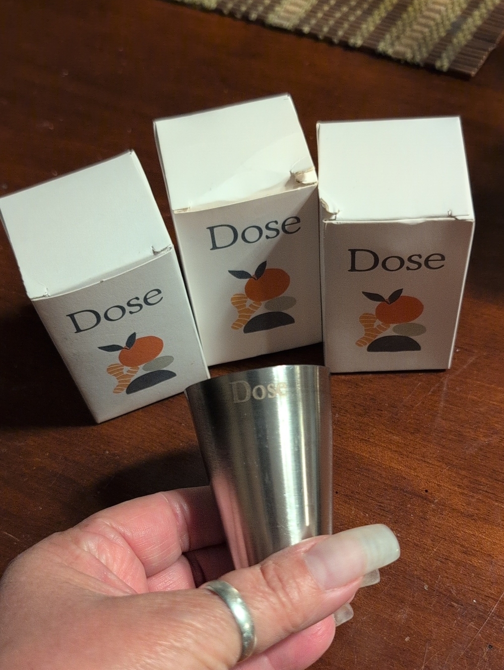 Stainless Steel Jigger - Silver 2 oz Set Of 4
